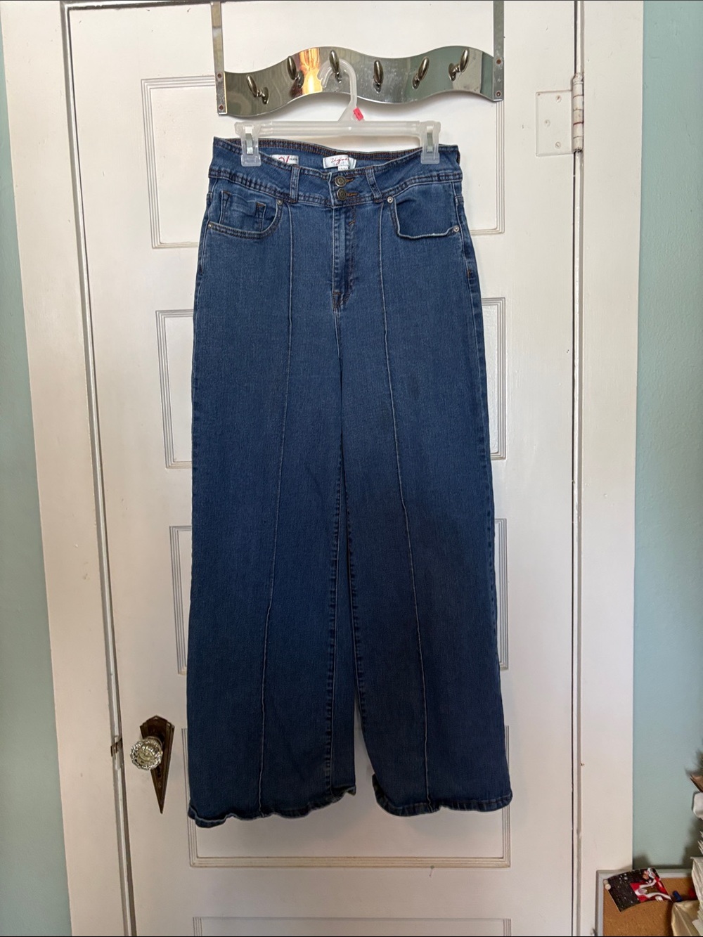 Vigoss Palazzo Wide Leg Dark Blue Women’s Jeans Size 13/31